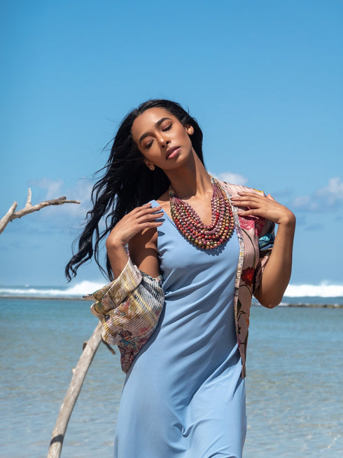 Sari Silk Necklace - 12 Strands